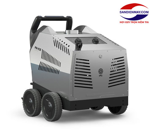 Máy rửa xe hơi nước nóng IPC PW-H28/4 D1713P T (4 bánh, vỏ inox)
